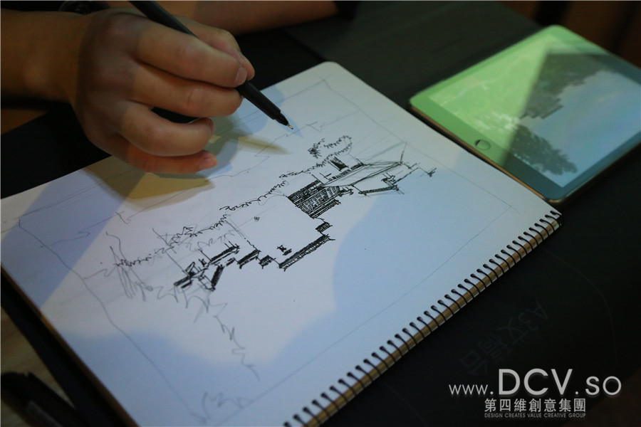 DCV第四维设计课堂“绘出多维空间”手绘学习课程在多功能厅开课啦~~~