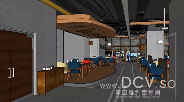 西安-飞象披萨特色主题餐厅设计（中贸广场店）