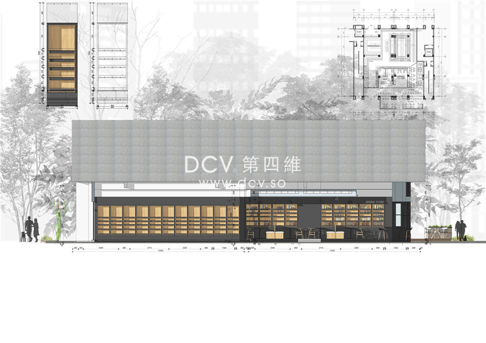 西安-O＇mart生活超市进口专卖店+书餐吧室内外设计（北航科技园）