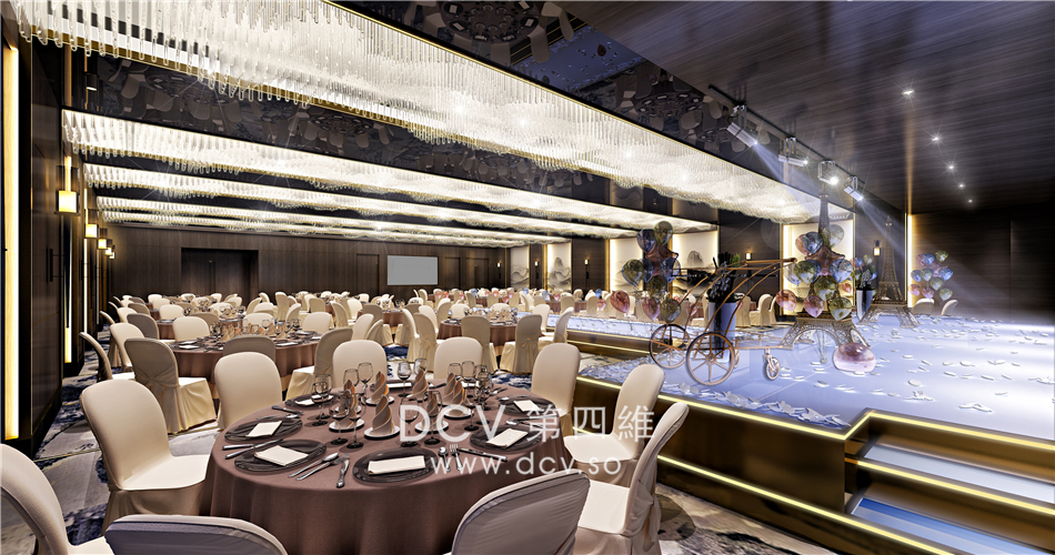 榆林-艾美酒店宴会厅（东方风雅）餐饮室内装修设计